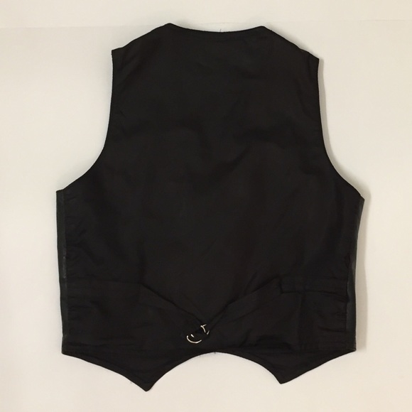 Authentic Leather Black Vest - Picture 3 of 5